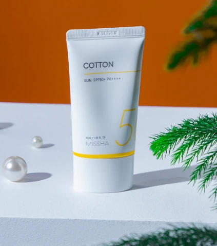 Missha All Around Safe Block Cotton Sun 50ml SPF50+ PA++++